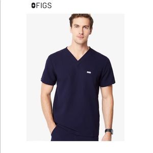 FIGS “Leon two pocket” Scrub Top - Navy